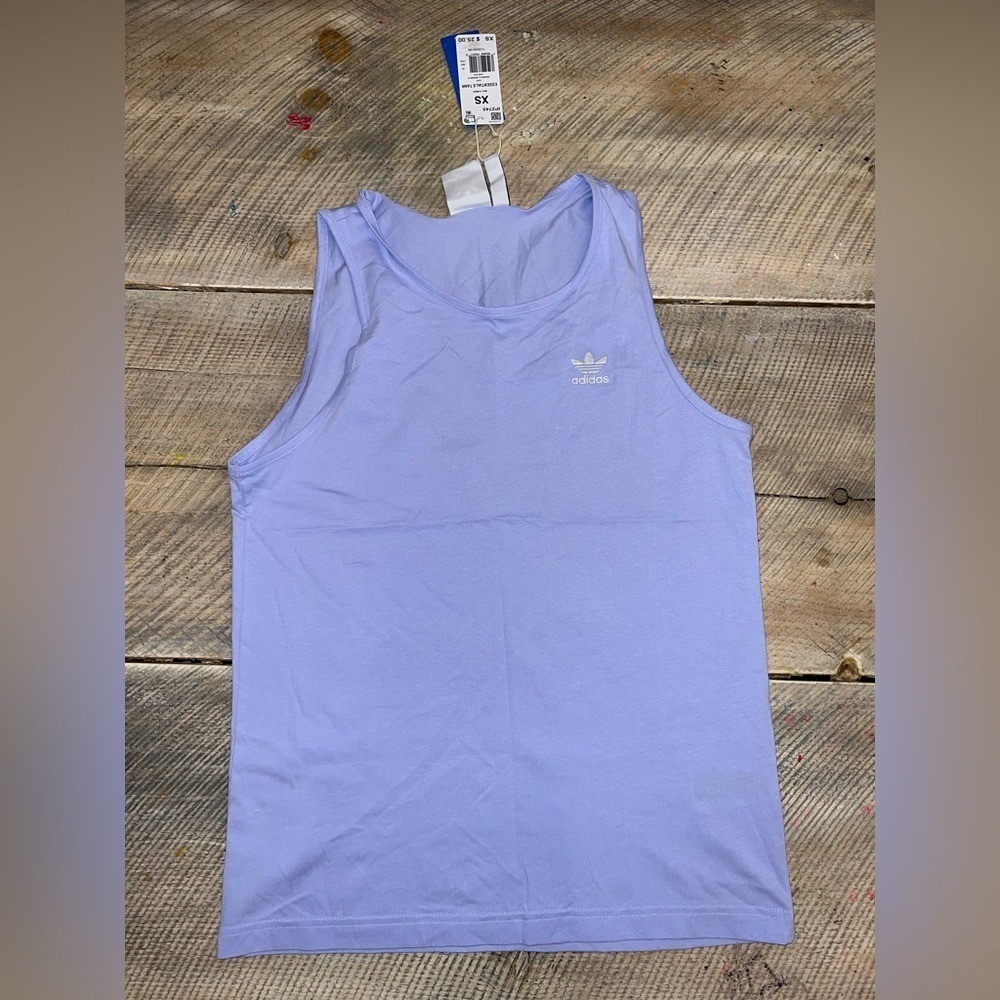Adidas Originals Mens Essentials Tank Top Violet Tone IP2745 Purple XS New